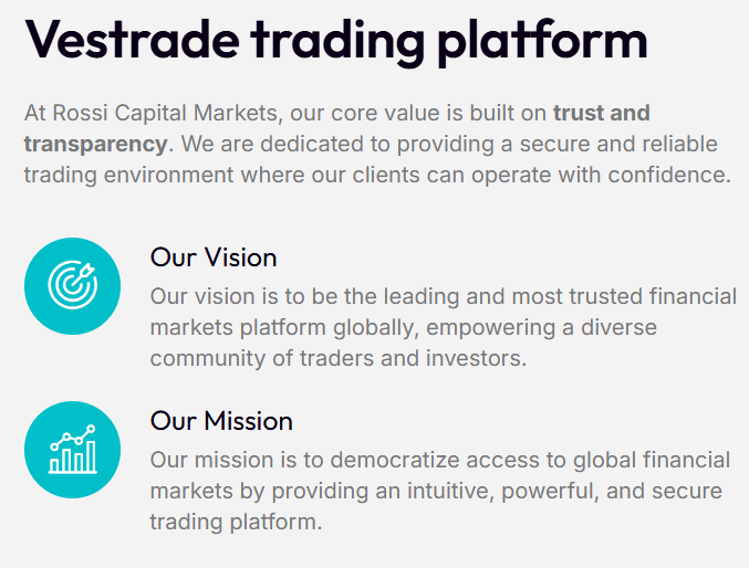 rossi capital markets platform