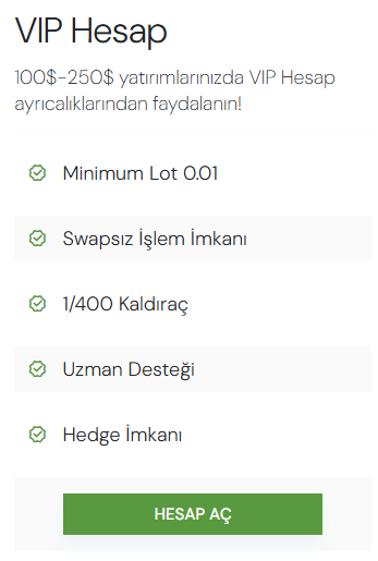 run markets hesap türleri