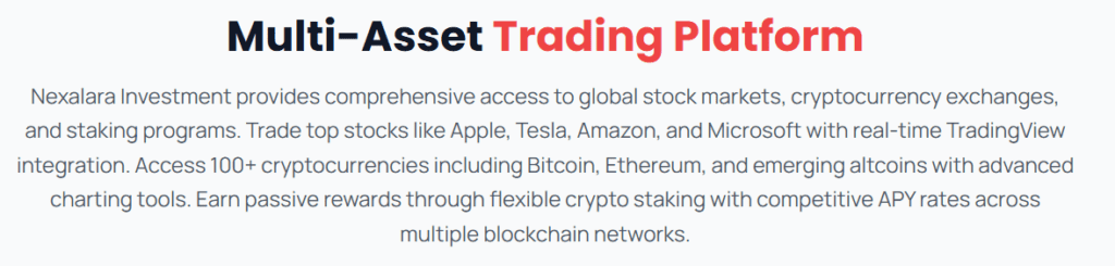 nexalara investment platform